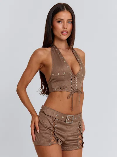 Outcast Mason Top Brown