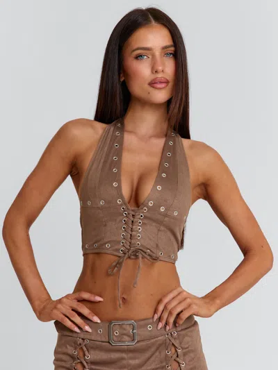 Outcast Mason Top Brown