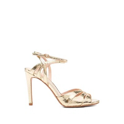 Twinset Ankle-strap Sandals In Gold