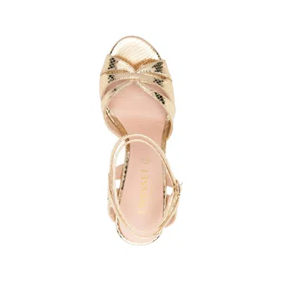 Twinset Ankle-strap Sandals In Gold
