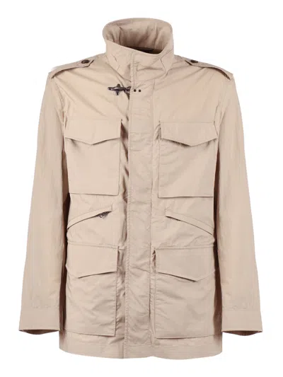 Fay Explorer Field Jacket In Sand