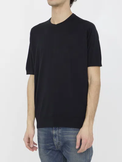 John Smedley Kempton T-shirt In Black