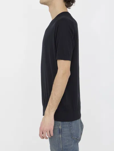John Smedley Kempton T-shirt In Black