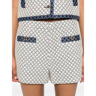 Gucci Geometric-pattern Pocket Shorts In Gray