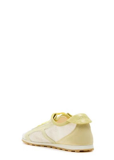 Jacquemus Low Top Sneakers Suede Mesh Rubber Sole In Animal Print