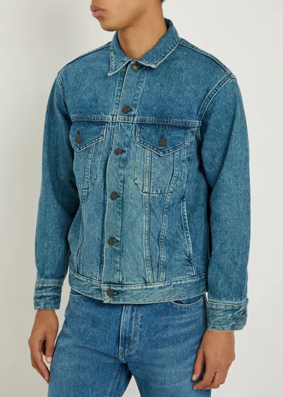 Blue Blue Panelled Denim Jacket In Blue
