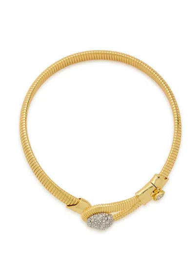 Alexis Bittar Women's Solanales 14k-gold-plated, Rhodium-plated & Crystal Pebble Collar Necklace