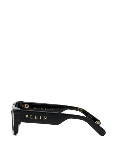 Philipp Plein Eyewear Plein Eagle Rectangular-frame Sunglasses In Black