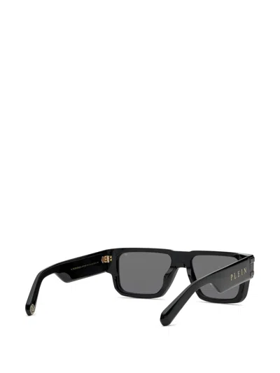 Philipp Plein Eyewear Plein Eagle Rectangular-frame Sunglasses In Black