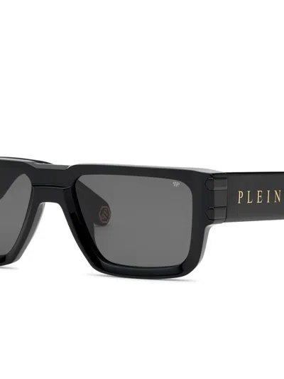 Philipp Plein Eyewear Plein Eagle Rectangular-frame Sunglasses In Black