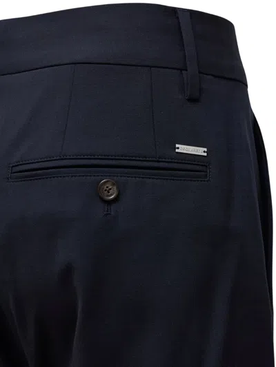 Dsquared2 Cuffed Trousers In Blue