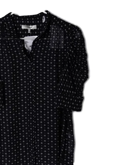 Frame Tie Print Top In Black