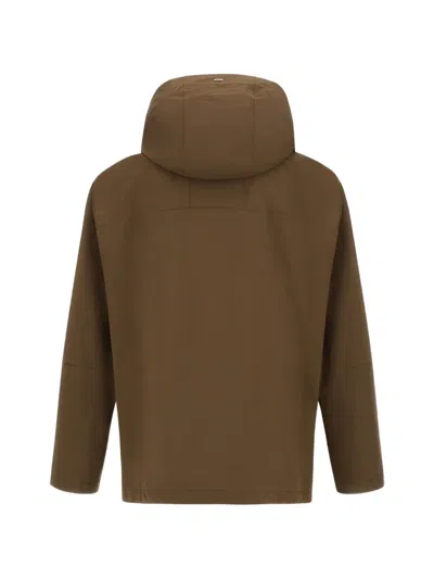 Herno Parka In Compact Light Nylon In Brown