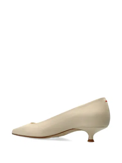 Aeyde Cari Leather Pumps In Neutral