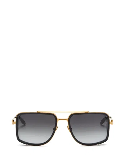 Akoni Square Frame Sunglasses In Black