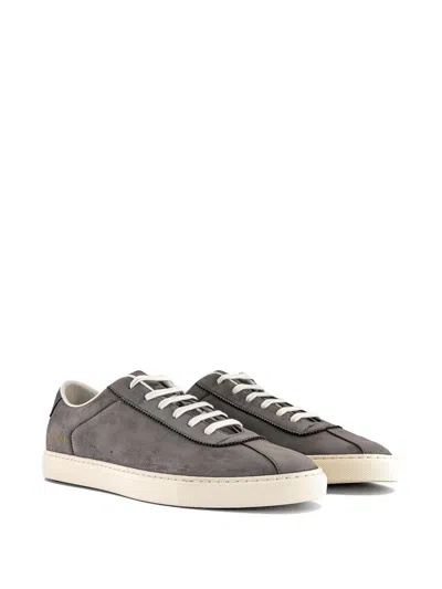 Common Projects Top-stitching Suede Sneakers In Multi