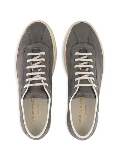 Common Projects Top-stitching Suede Sneakers In Multi
