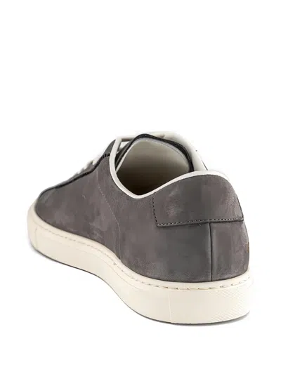 Common Projects Top-stitching Suede Sneakers In Multi