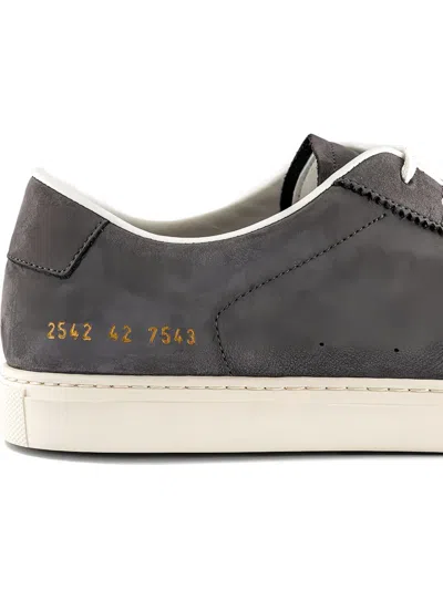 Common Projects Top-stitching Suede Sneakers In Multi