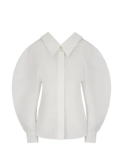 Givenchy Slashed Blouse In White