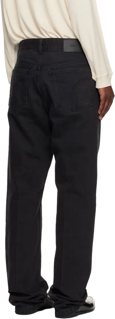 Studio Nicholson Belt Loop Jeans In Black