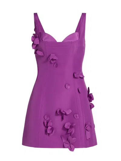 Acler Eskett Mini Dress In Purple
