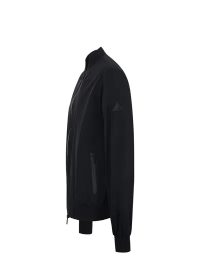 Hèskimo Stretch Jersey Heskimo Jacket In Blue