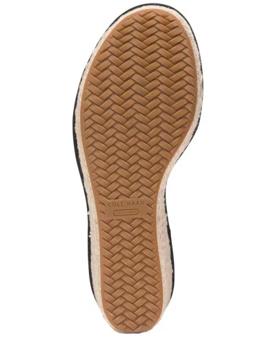 Cole Haan Cloudfeel Asbury Espadrille Wedge Sandals In Black