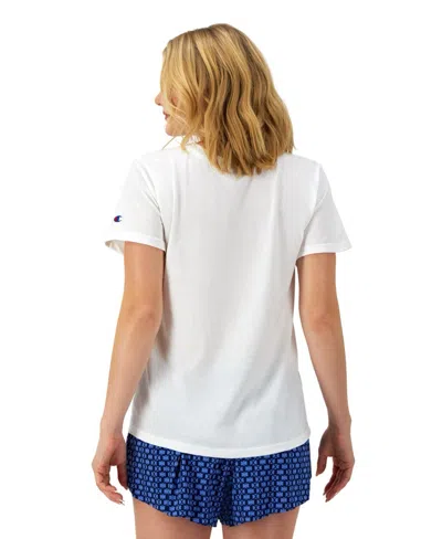 Champion Women's Classic Script Graphic T-shirt In White