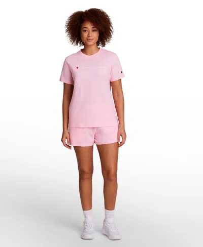 Champion Classic T-shirt, Script Logo In Pink