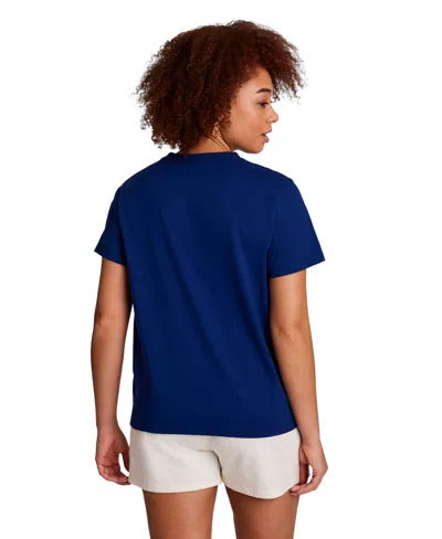 Champion Women's Classic Script Graphic T-shirt In Blue