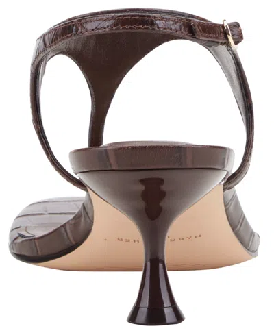 Marc Fisher Ltd Pelysa Ankle Strap Sandal In Brown