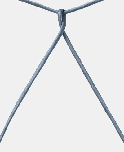 Mango Stretch Silk Nightgown In Blue
