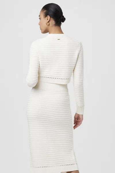 Toccin Miller Crewneck Cardigan In Neutral