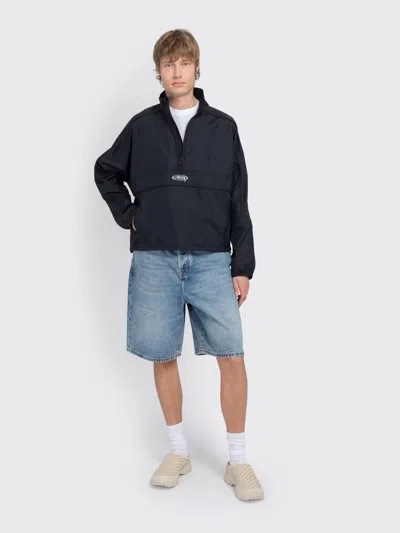 Stussy Lightweight Pullover Jacket In Black