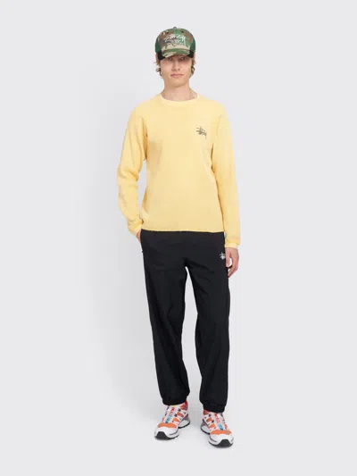 Stussy Raglan Thermal Basic Stock In Yellow