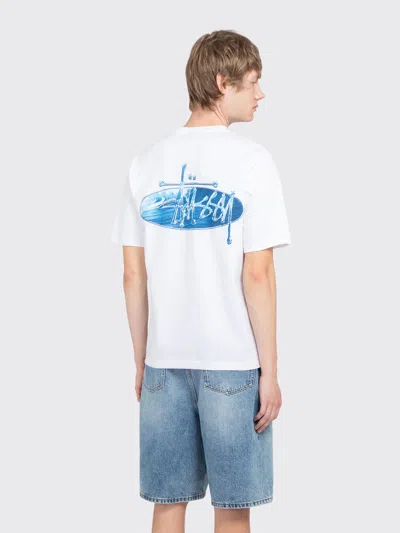 Stussy Wave Oval Tee In White