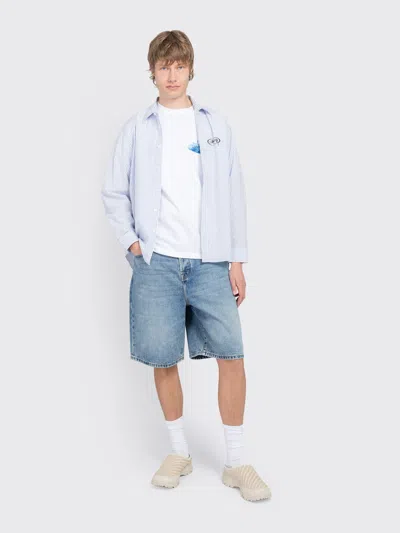 Stussy Wave Oval Tee In White