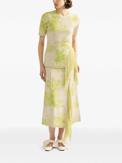 Erdem Floral-pattern T-shirt In Multi