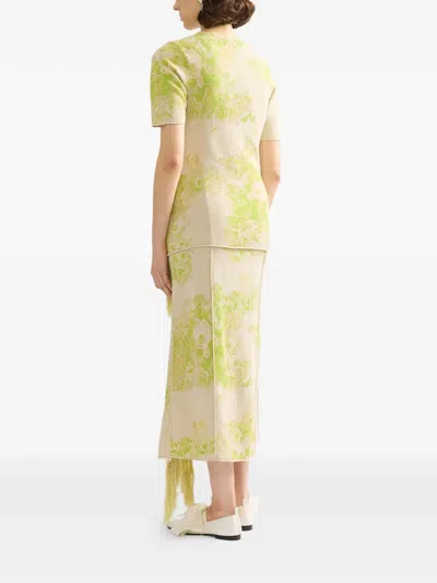 Erdem Floral-pattern T-shirt In Multi