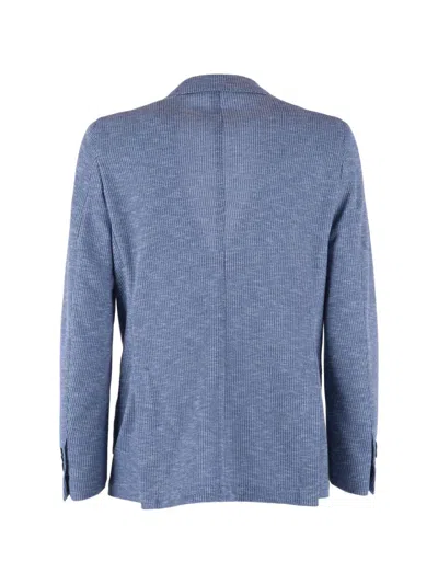 Brera Mélange-effect Blazer In Blue