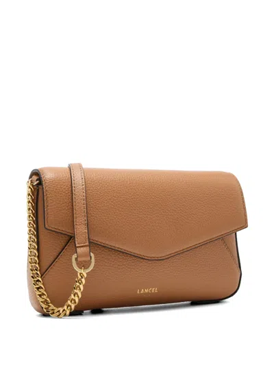 Lancel Envelope De  Chain Wallet In Neutral