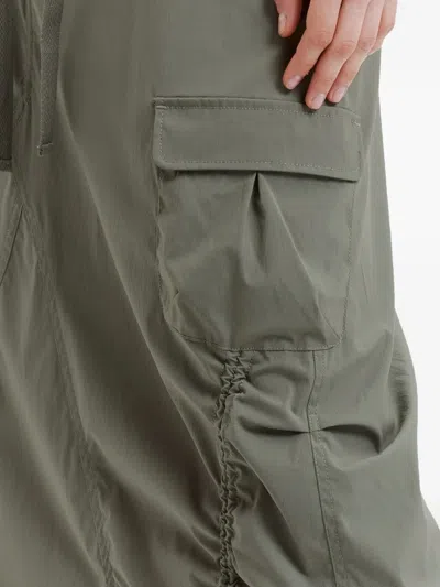 Izzue Cargo Drawstring Skirt In Gray