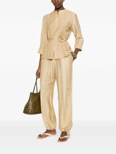 Yerse Drawstring Trousers In Neutral