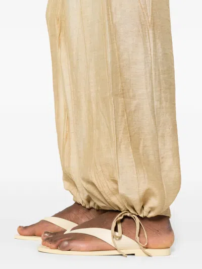 Yerse Drawstring Trousers In Neutral