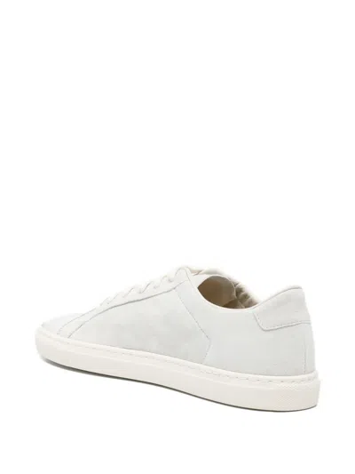 Common Projects Retro Mesh Leather Sneakers In White