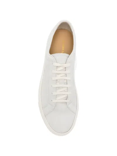 Common Projects Retro Mesh Leather Sneakers In White