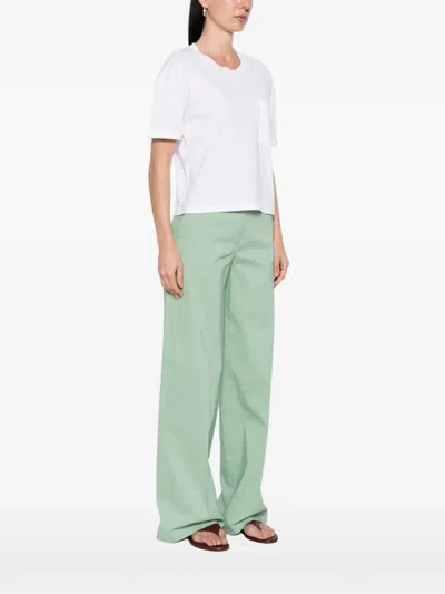 Base Chest-pocket T-shirt In White