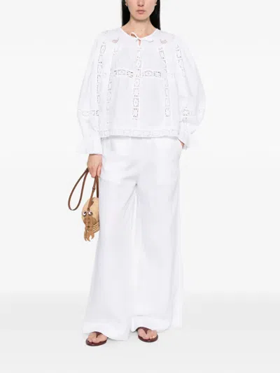 Jcsophie Elasticated Trousers In White