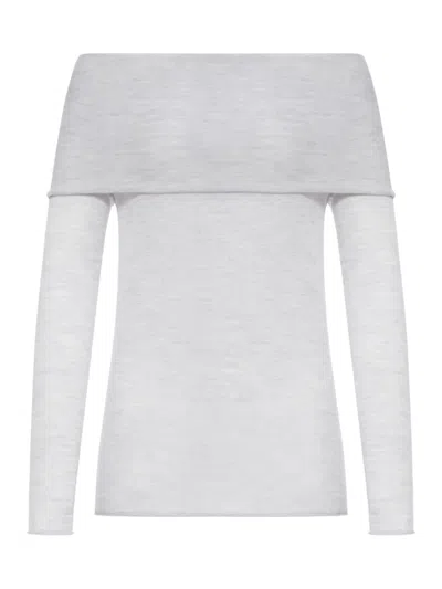 Roberto Collina Off-the-shoulder Pullover In White